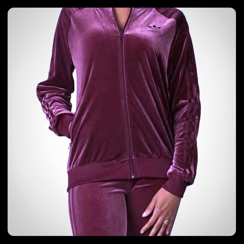 Adidas velvet tracksuit